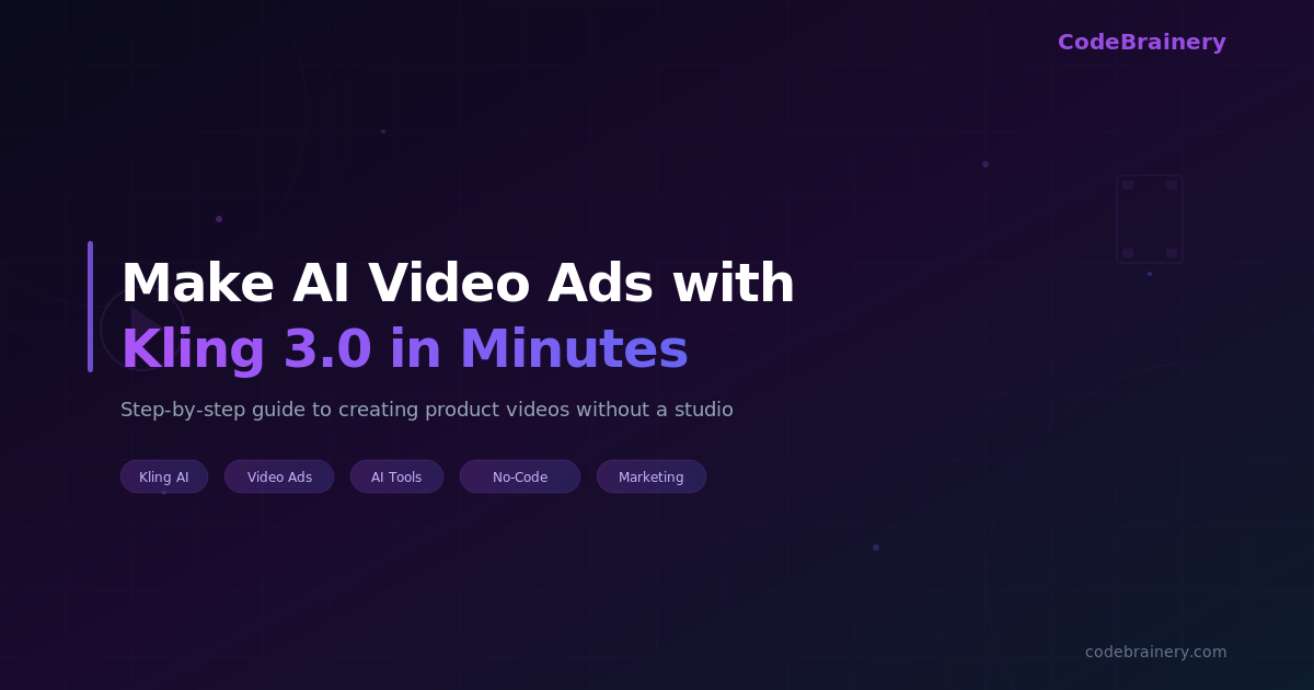 Make AI Video Ads with Kling 3.0 in Minutes