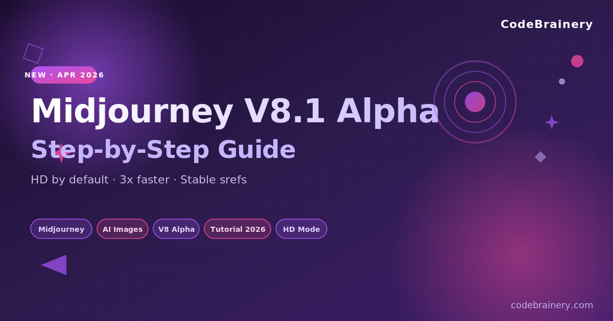 Midjourney V8.1 Alpha: Step-by-Step Guide