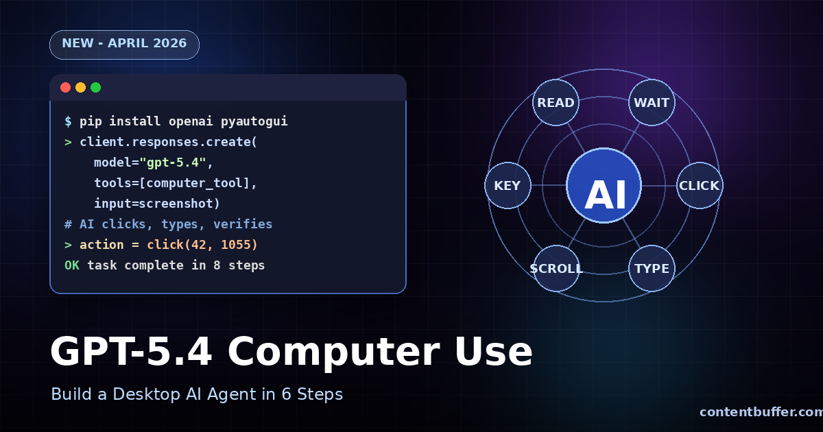 GPT-5.4 Computer Use: Build a Desktop AI Agent Guide