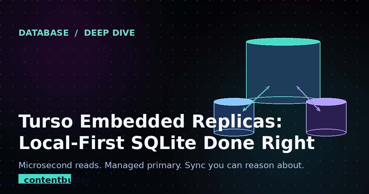 Turso Embedded Replicas: Local-First SQLite Done Right