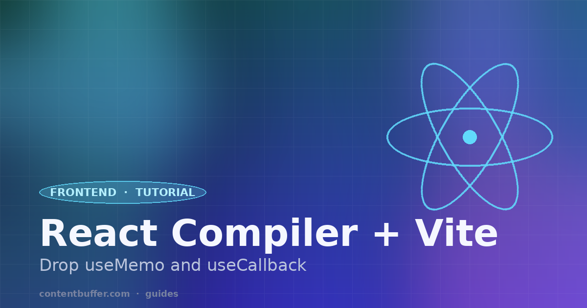 React Compiler + Vite: Drop useMemo and useCallback