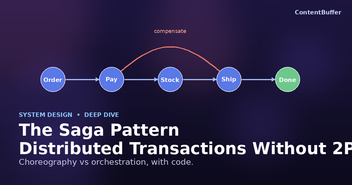 Saga Pattern: Distributed Transactions Without 2PC