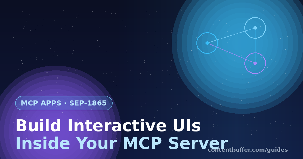 MCP Apps: Build Interactive UIs in Your MCP Server