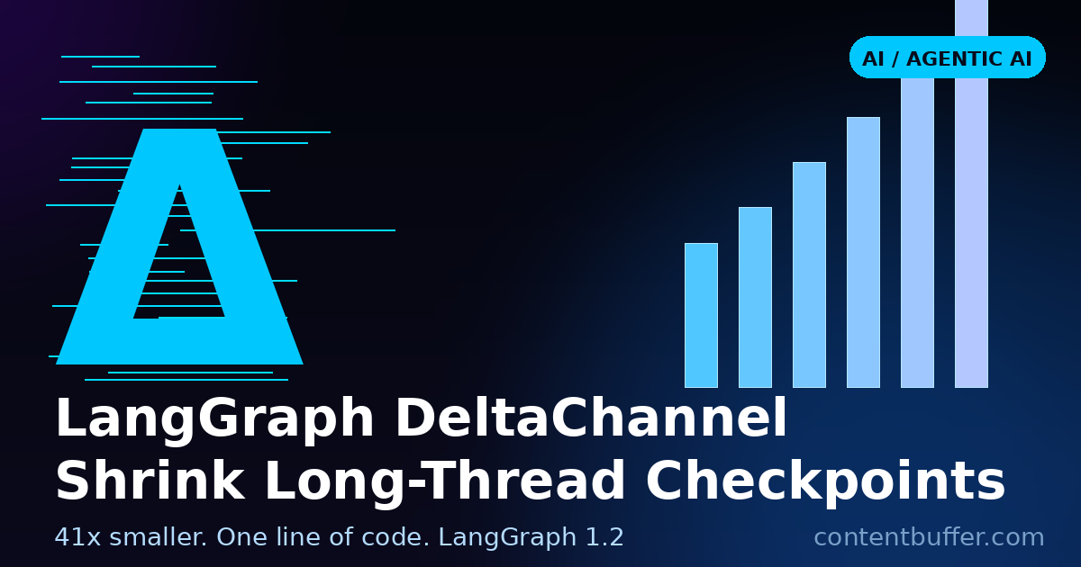 LangGraph DeltaChannel: Shrink Long-Thread Checkpoints