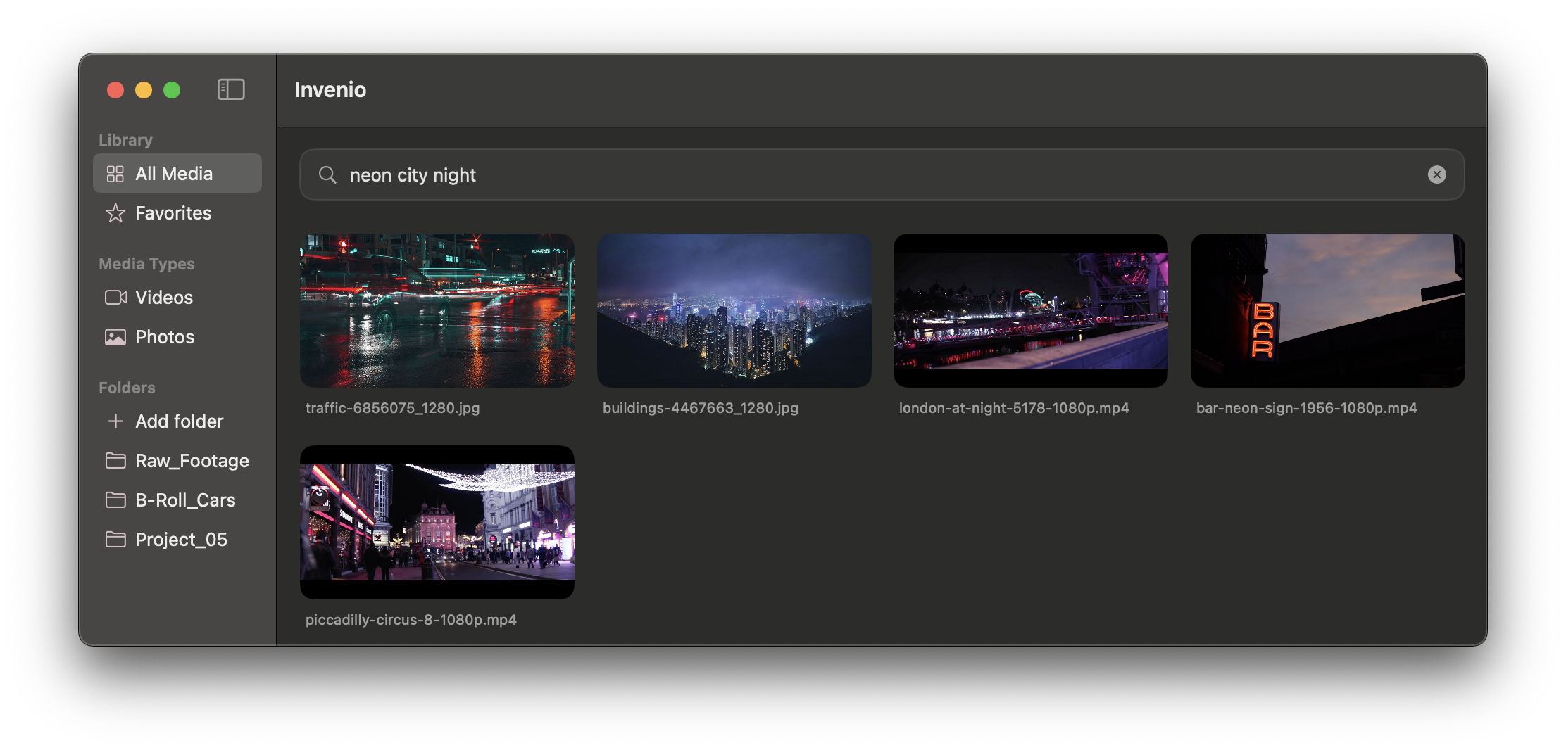 Invenio — AI Video & Photo Search