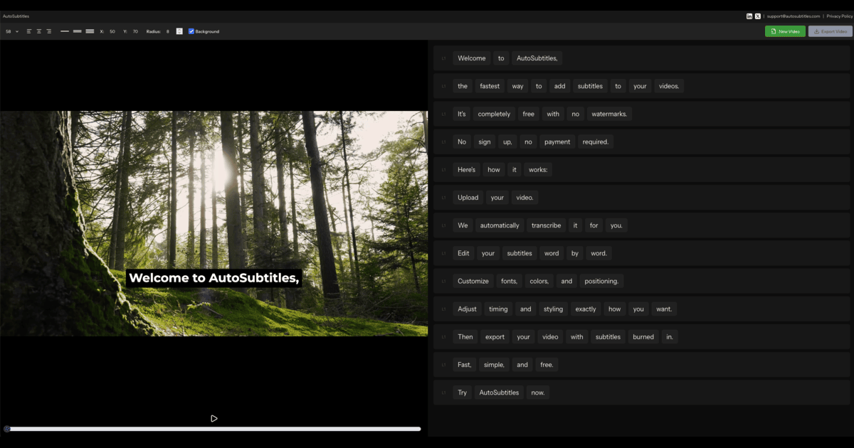 AutoSubtitles screenshot