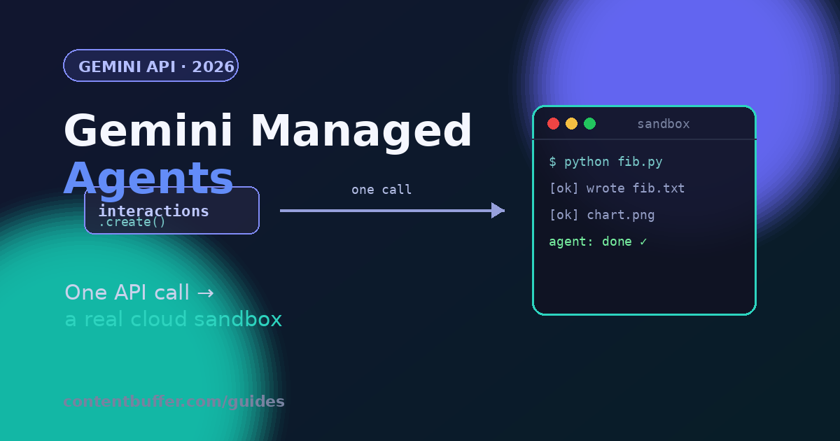 Gemini Managed Agents: One Call to a Cloud Sandbox