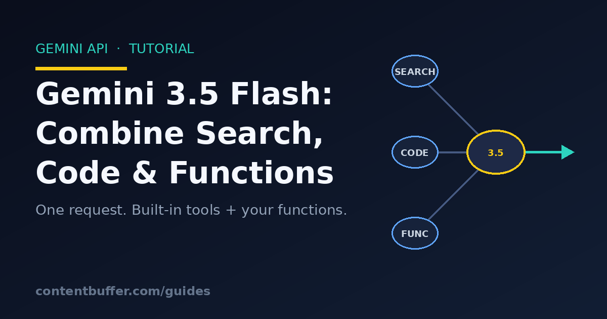 Gemini 3.5 Flash: Combine Search, Code & Functions