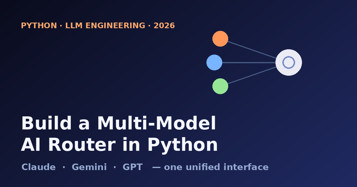 Build an Apple-Style Multi-Model AI Router in Python