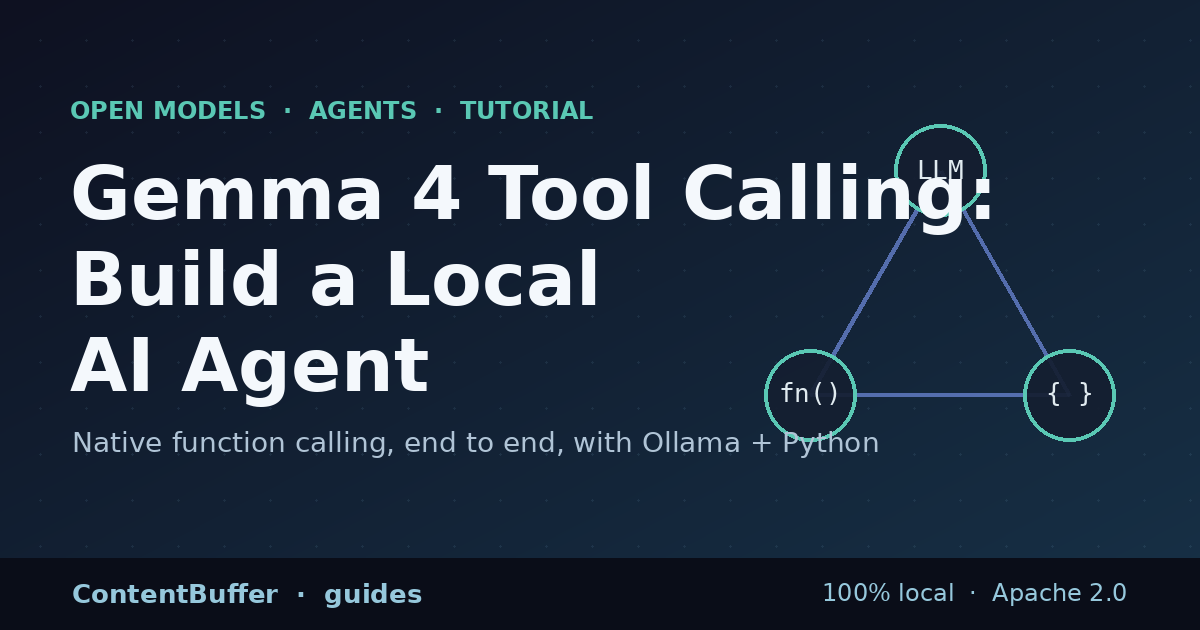 Gemma 4 Tool Calling: Build a Local AI Agent