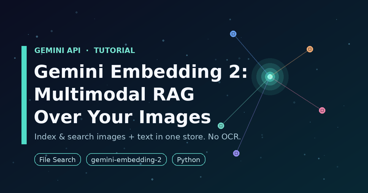 Gemini Embedding 2: Multimodal RAG Over Your Images