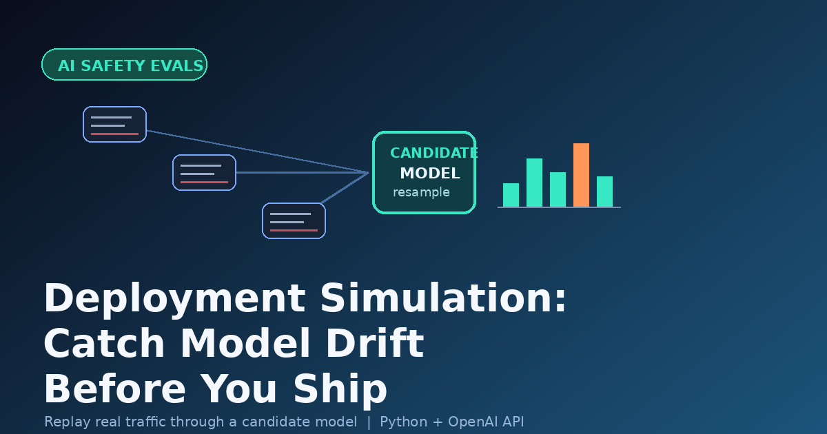 Build a Deployment Simulation Eval to Catch Model Drift