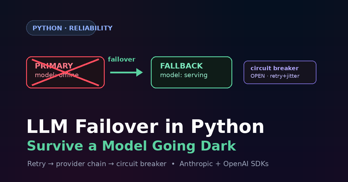 LLM Failover in Python: Survive a Model Going Dark