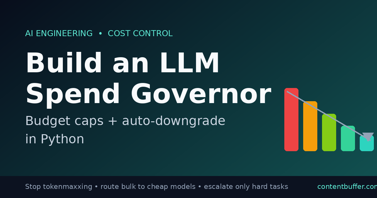 Build an LLM Spend Governor: Budget Caps in Python
