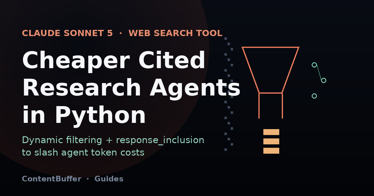 Claude Web Search Filtering: Cheaper Cited Agents in Python