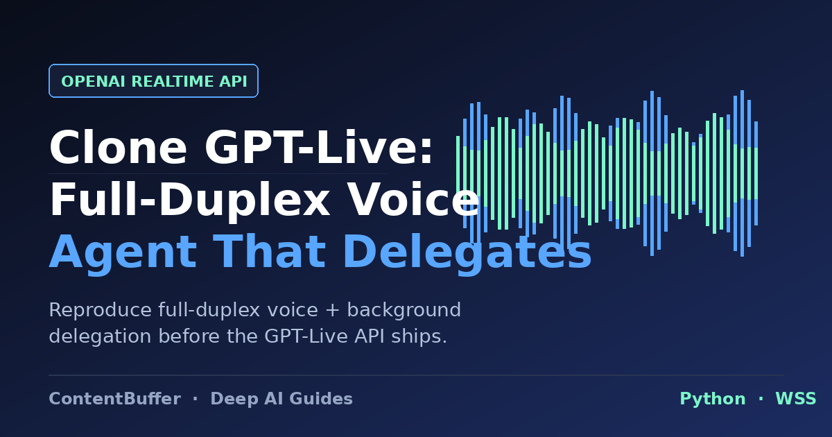 Clone GPT-Live: Full-Duplex Voice Agent That Delegates
