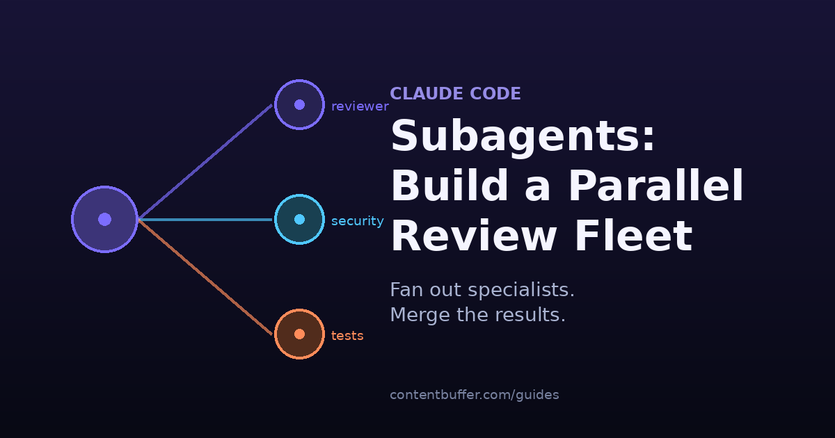 Claude Code Subagents: Build a Parallel Review Fleet