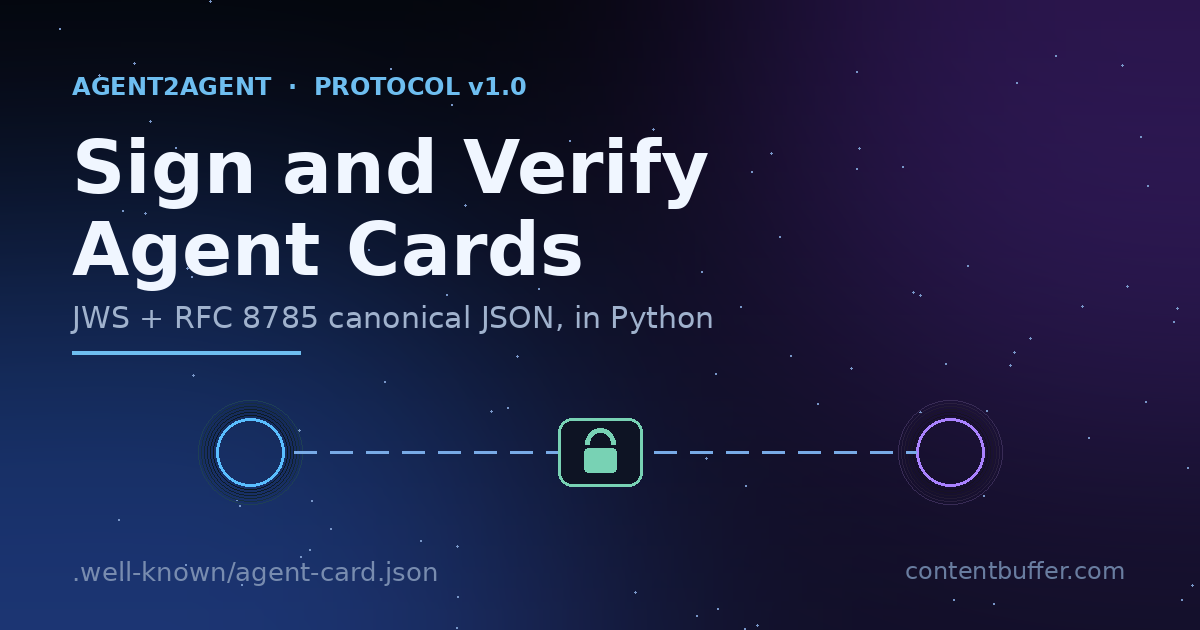 A2A 1.0: Sign and Verify Agent Cards Before Delegating