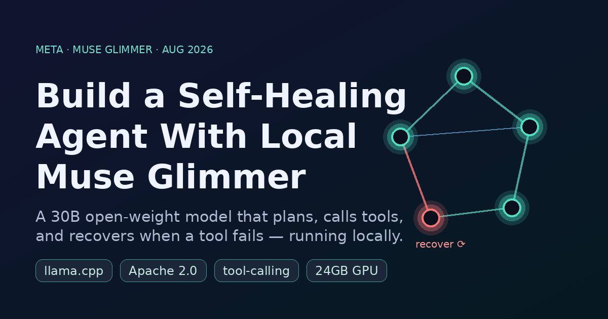 Build a Self-Healing Agent With Local Muse Glimmer
