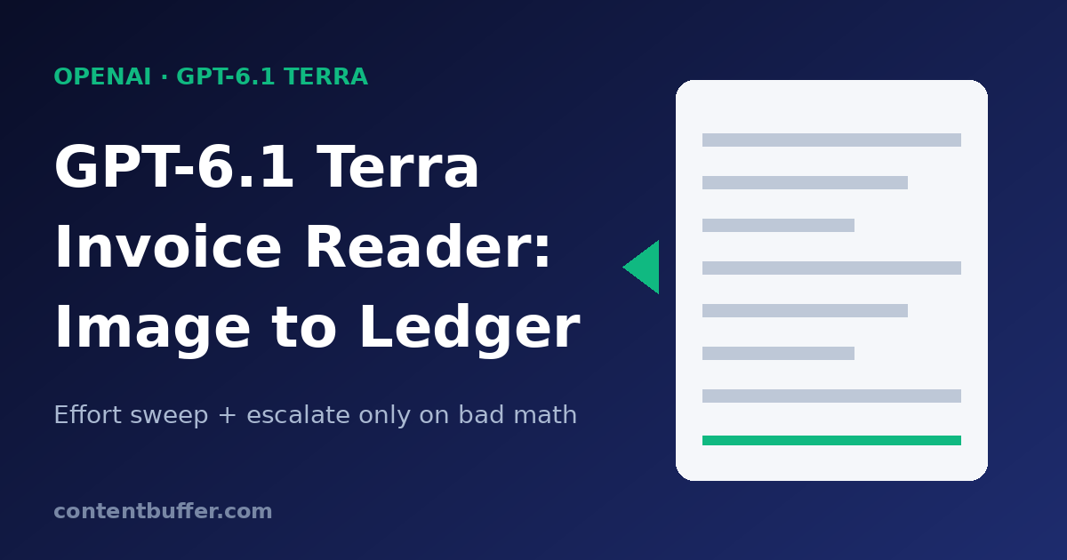 GPT-6.1 Terra Invoice Reader: Image to Ledger in Python