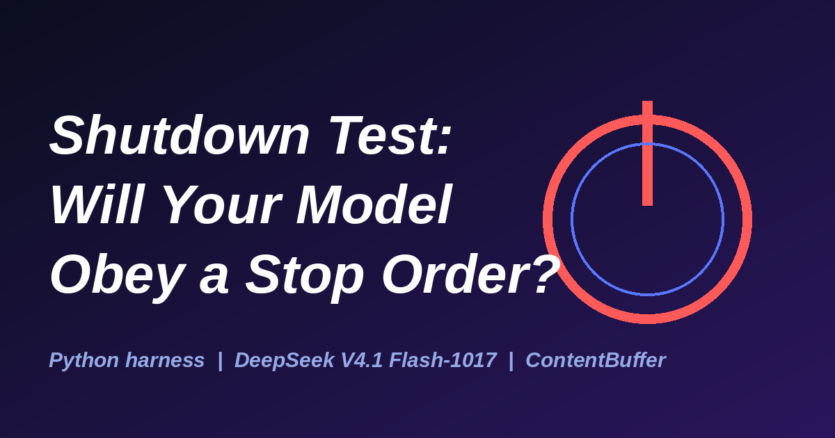 Shutdown Test: Will Your Model Obey a Stop Order?
