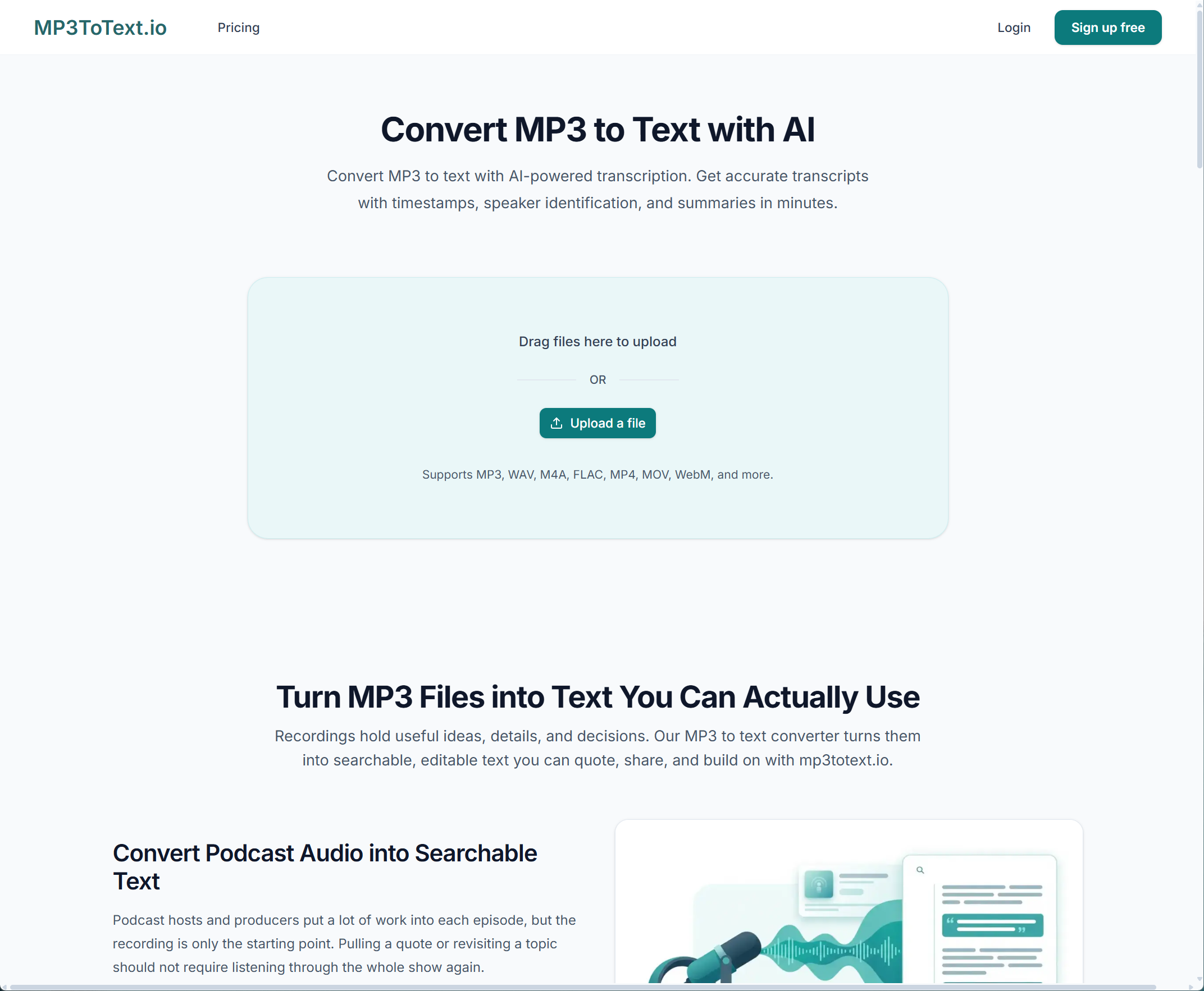 MP3 to Text
