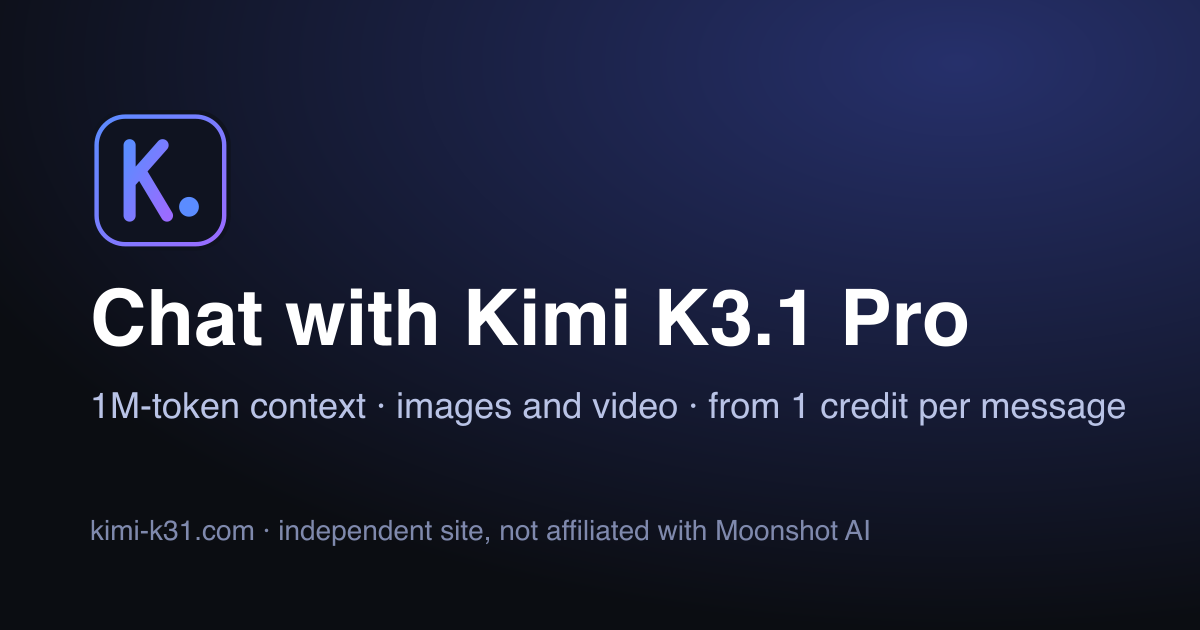 Kimi K3.1 Pro Online
