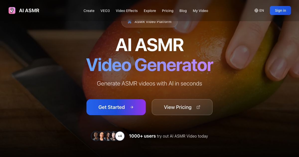 AI ASMR Generator