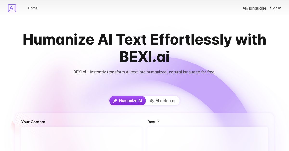 Bexi.ai screenshot