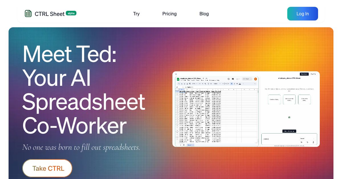 CTRL Sheet screenshot
