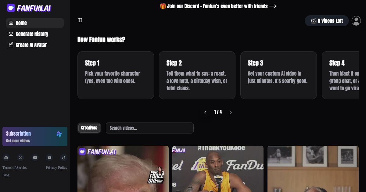 Fanfun AI screenshot