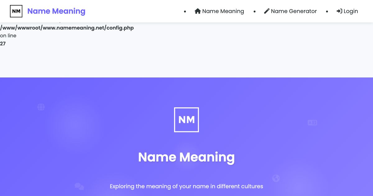Name Meaning screenshot