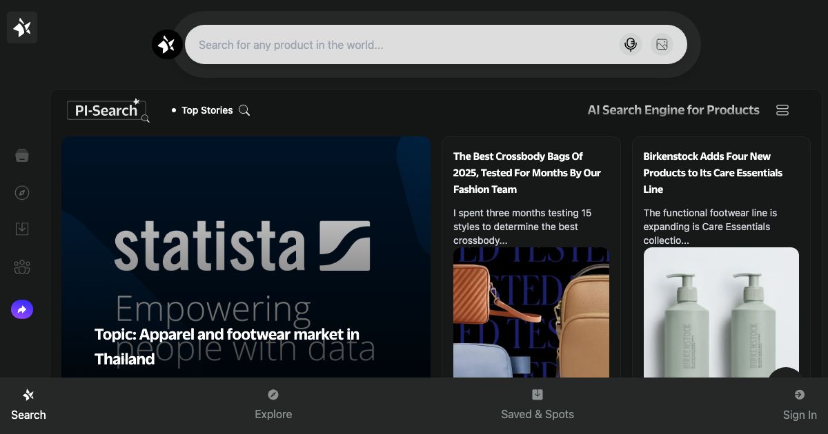 Pisearch screenshot