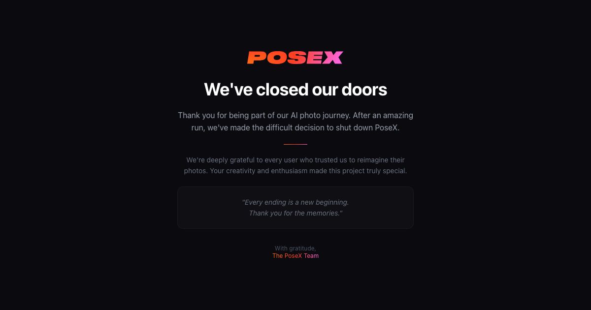 PoseX screenshot