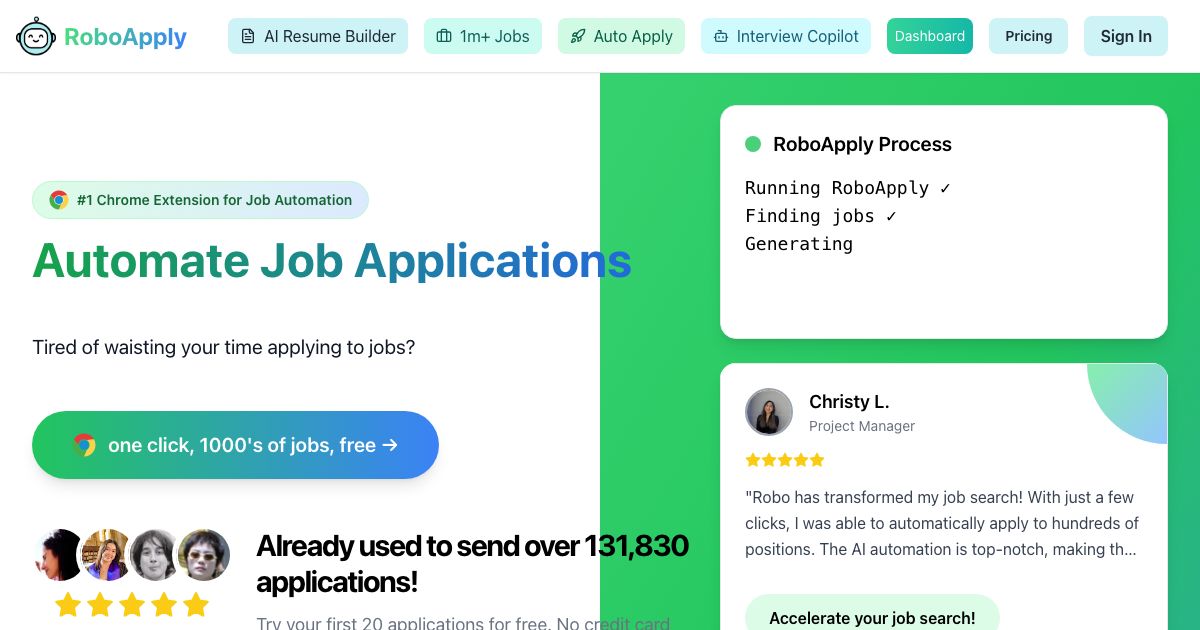 RoboApply.ai screenshot
