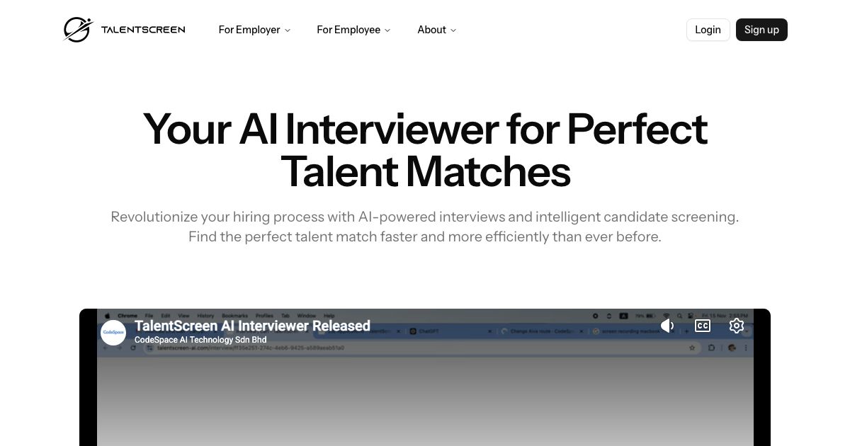 TalentScreen AI screenshot