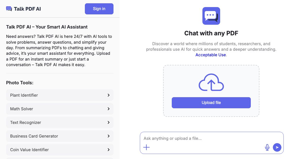 Talk PDF AI