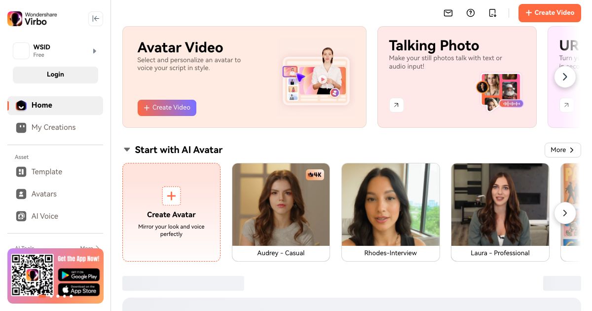 Virbo AI Video Generator screenshot
