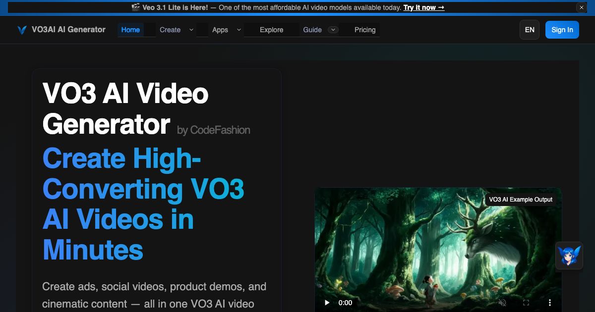 VO3AI AI Generator