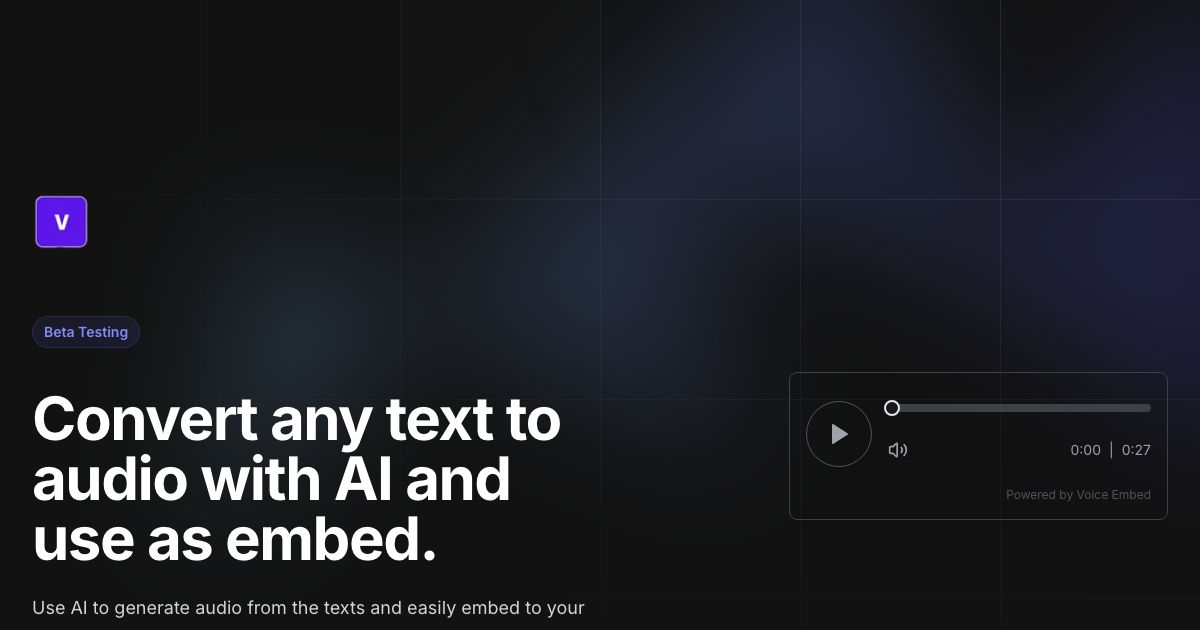 Voice Embed screenshot