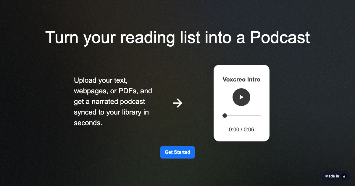Voxcreo screenshot