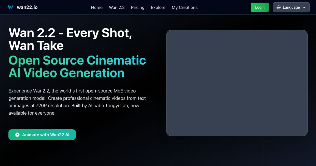 wan 2.2.io screenshot